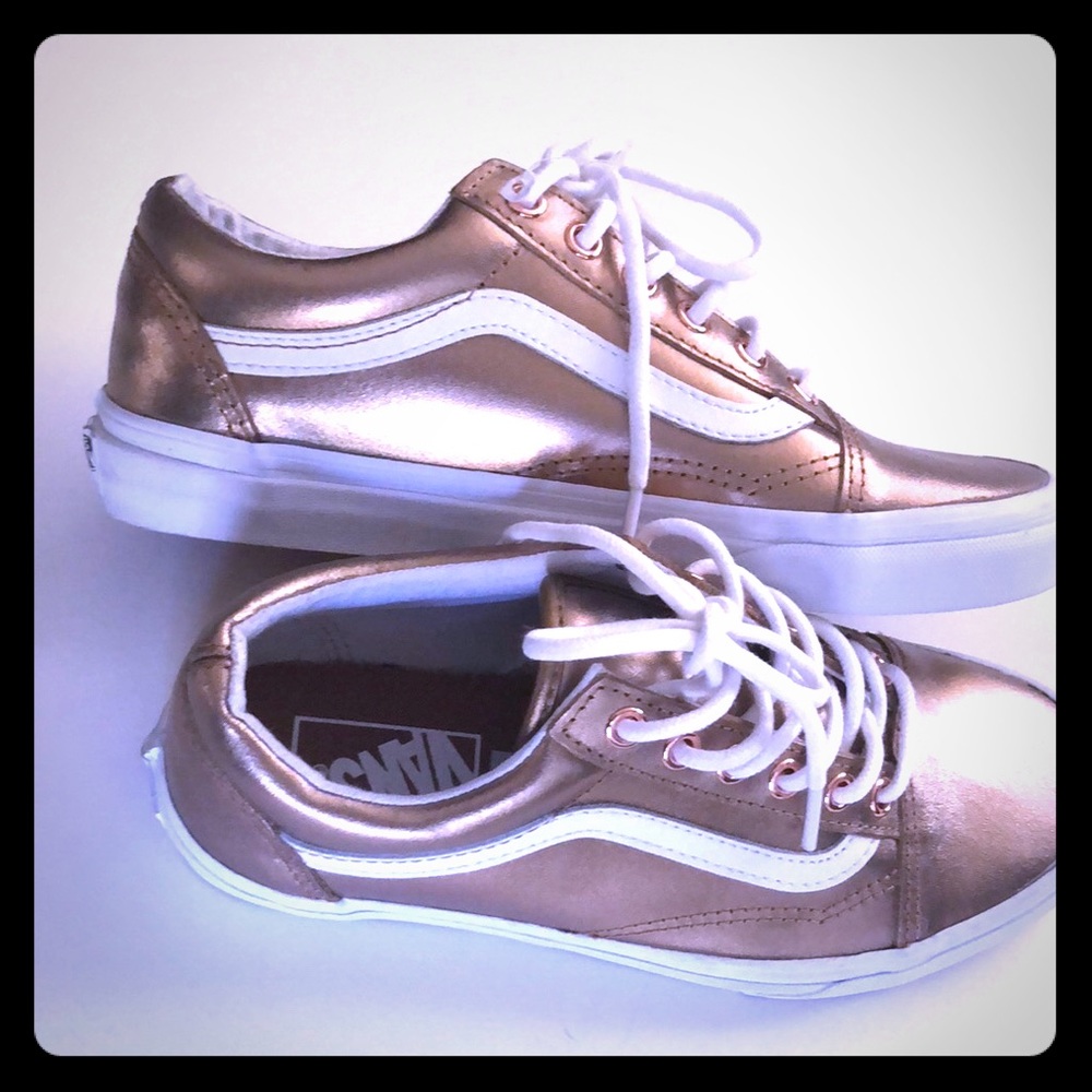 Metallic Old Skool Gold Vans 6.5